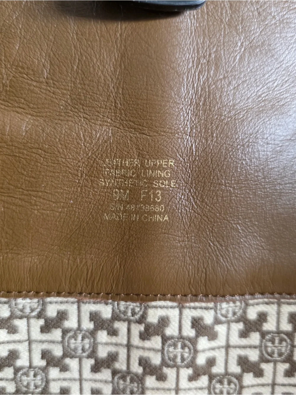 Tory Burch Cognac Leather Over-the-Knee Boots with Gold Logo